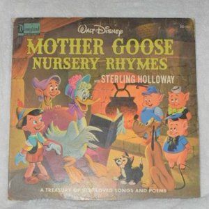 Disneyland Record Mother Goose Nursery Rhymes Holloway Album LP Vinyl Kids